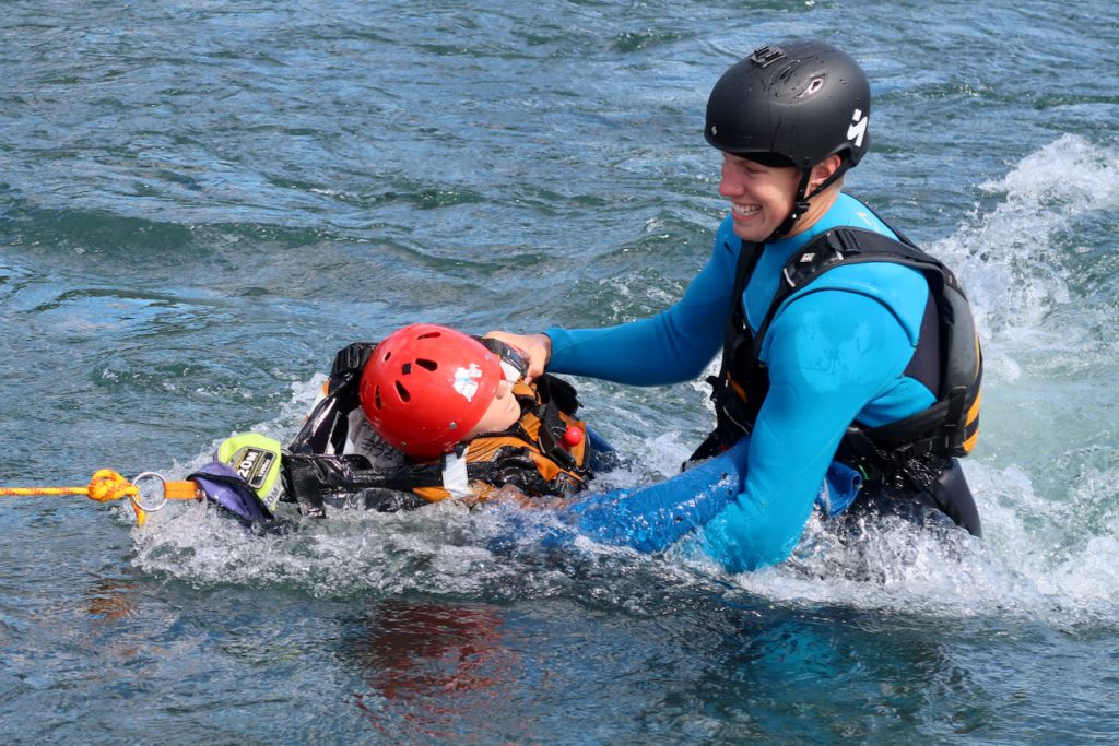 Elveredning - WRT-REC Whitewater Rescue Technician Recreational - Sel / Otta | R3 Norge Fotfelle trening på WRT-REC kurs